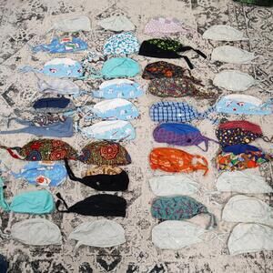 Bulk Lot of Assorted Scrub Caps Doctor Dentist Pretend Play